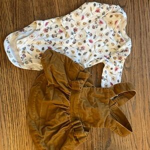 corduroy jumper with onesie